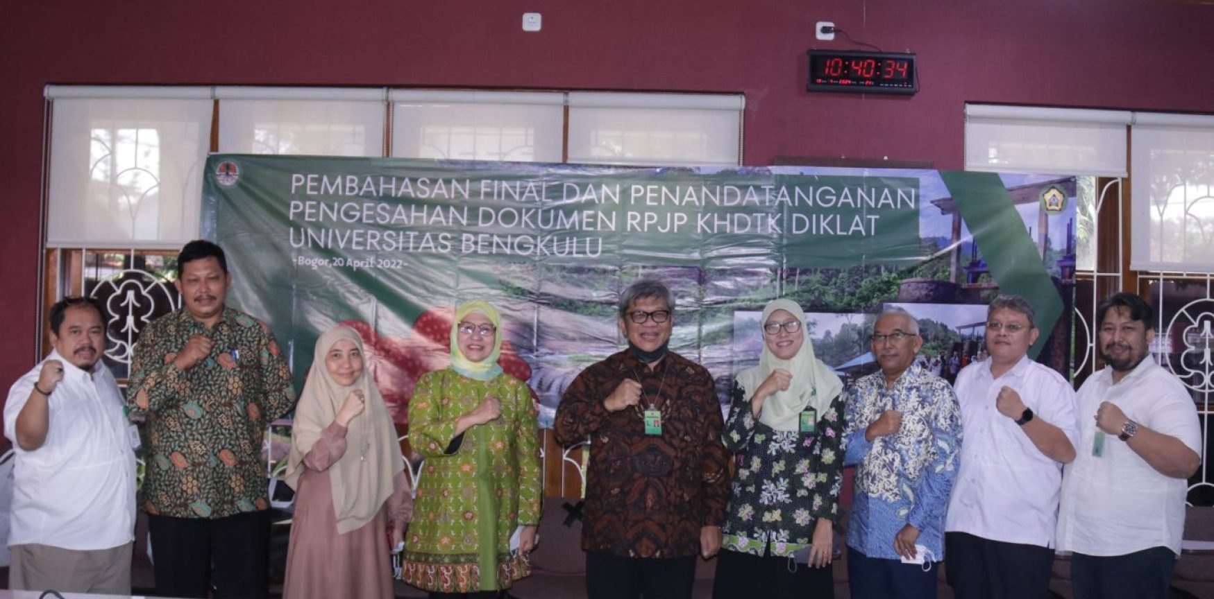 Pembahasan Final Pengesahan Dokumen RPJP KHDTK Diklat Universitas Bengkulu